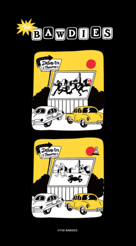 2019年7月(TAXMAN produce THE BAWDIES × Toyameg「Drive-in Theatre」T-SHIRT[BLACK])