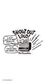 SHOUT OUT LOUD!「SHOUT RADIO T-SHIRTSデザイン（BACK）