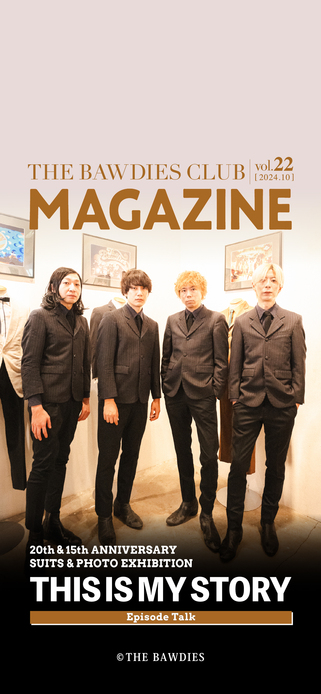 THE BAWDIES CLUB MAGAZINE vol.22 Front Coverデザイン