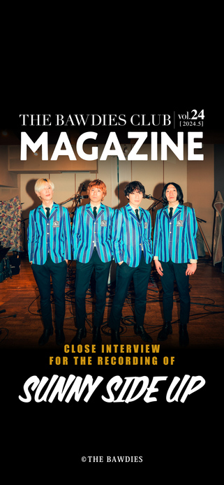 THE BAWDIES CLUB MAGAZINE vol.24 Front Coverデザイン