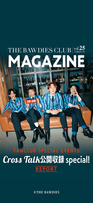 THE BAWDIES CLUB MAGAZINE vol.25 Front Coverデザイン